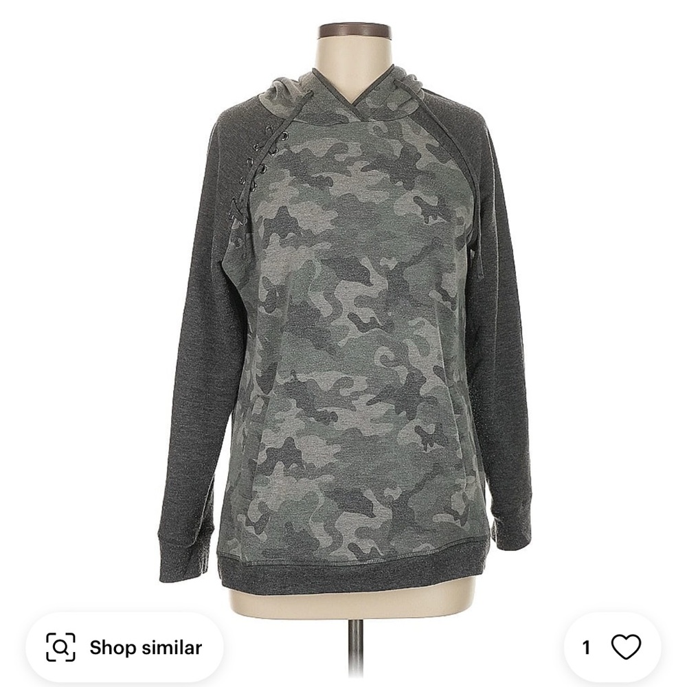 Maurices Gray Camouflage Hoodie